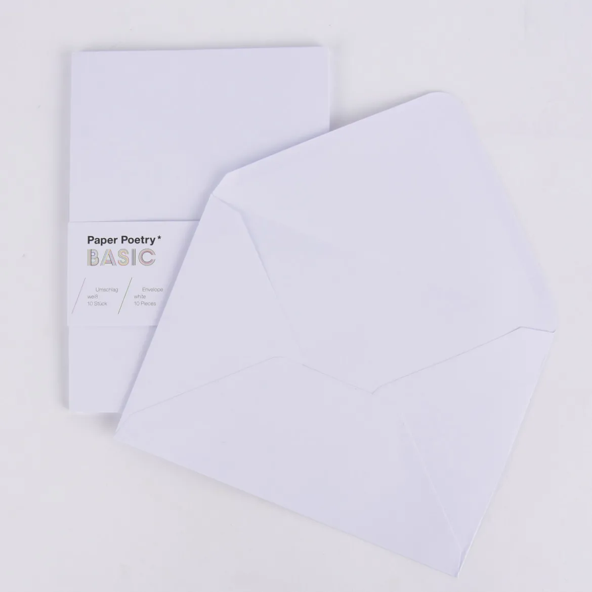 Rico Design Kuvert Basic C6 einfarbig 10 Stück 11,4x16,2cm verschiedene Farben