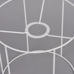 Rico Design Lampenschirm-Gestell Metall weiß 20x20cm