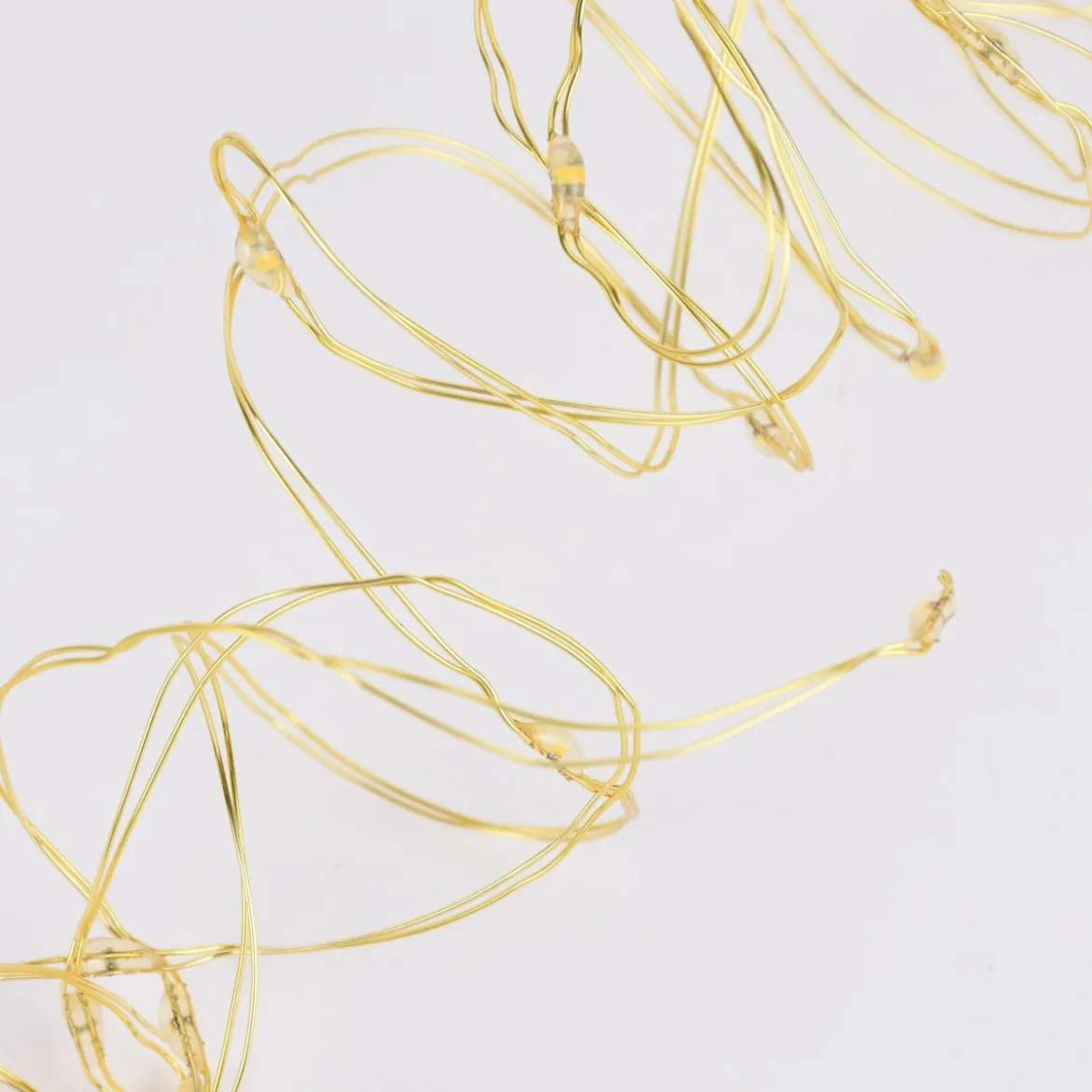 Rico Design LED Lichterkette goldfarbig 1,5 m 15 LEDs für Dekohaube
