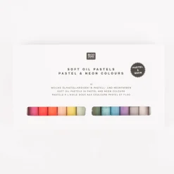Rico Design Ölpastellkreide extra weich Pastell und Neon 12 Farben