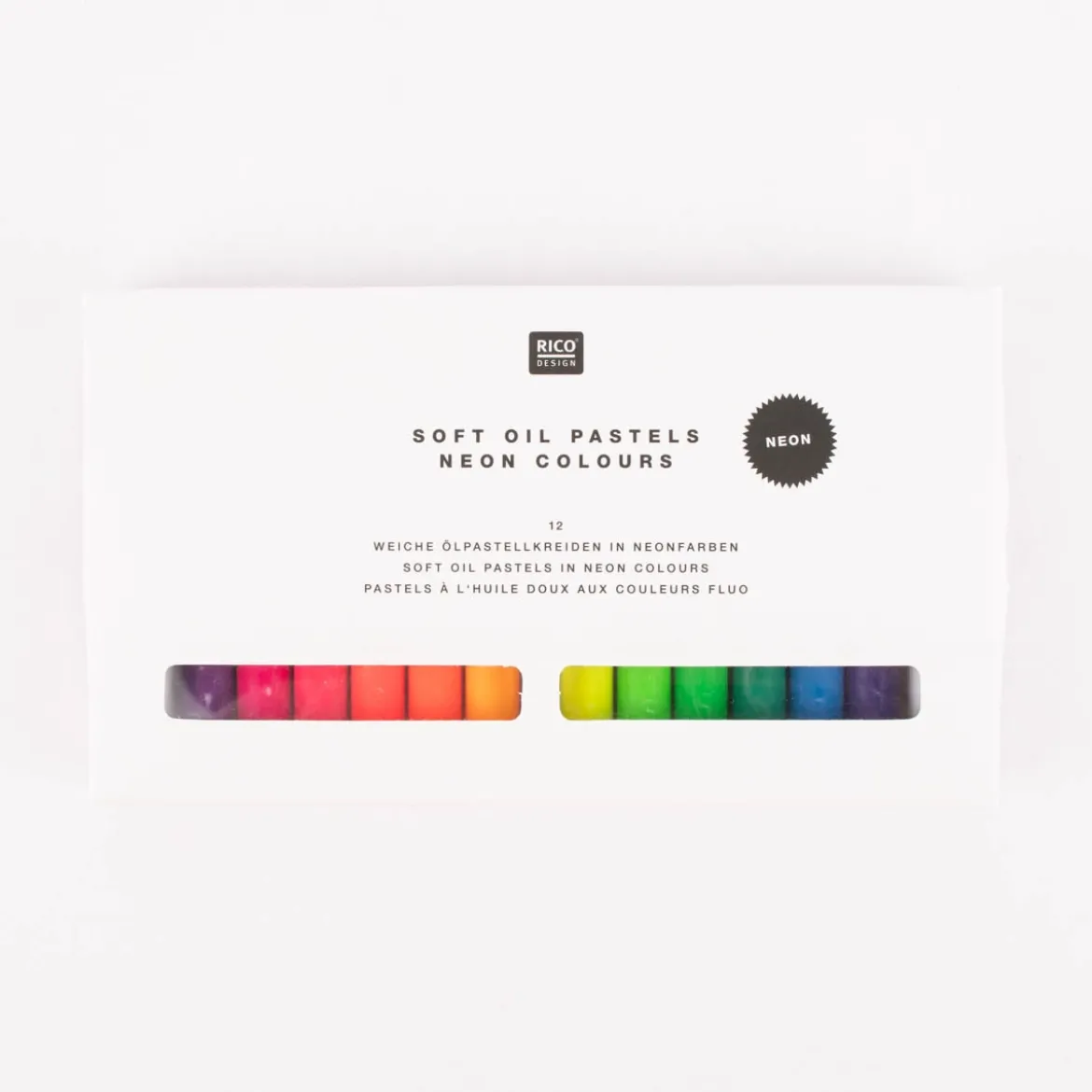 Rico Design Ölpastellkreide extra weich Neon 12 Farben