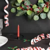 Rico Design Luftschlangen Streifen 9 Stück rot weiß 3,8m