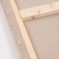 Rico Design Maler Leinwand blanko Leinen Canvas mit Keilrahmen natur 50x70cm
