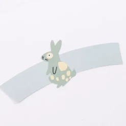 Rico Design Manschette für Becher Hase mint gold 6 Stück