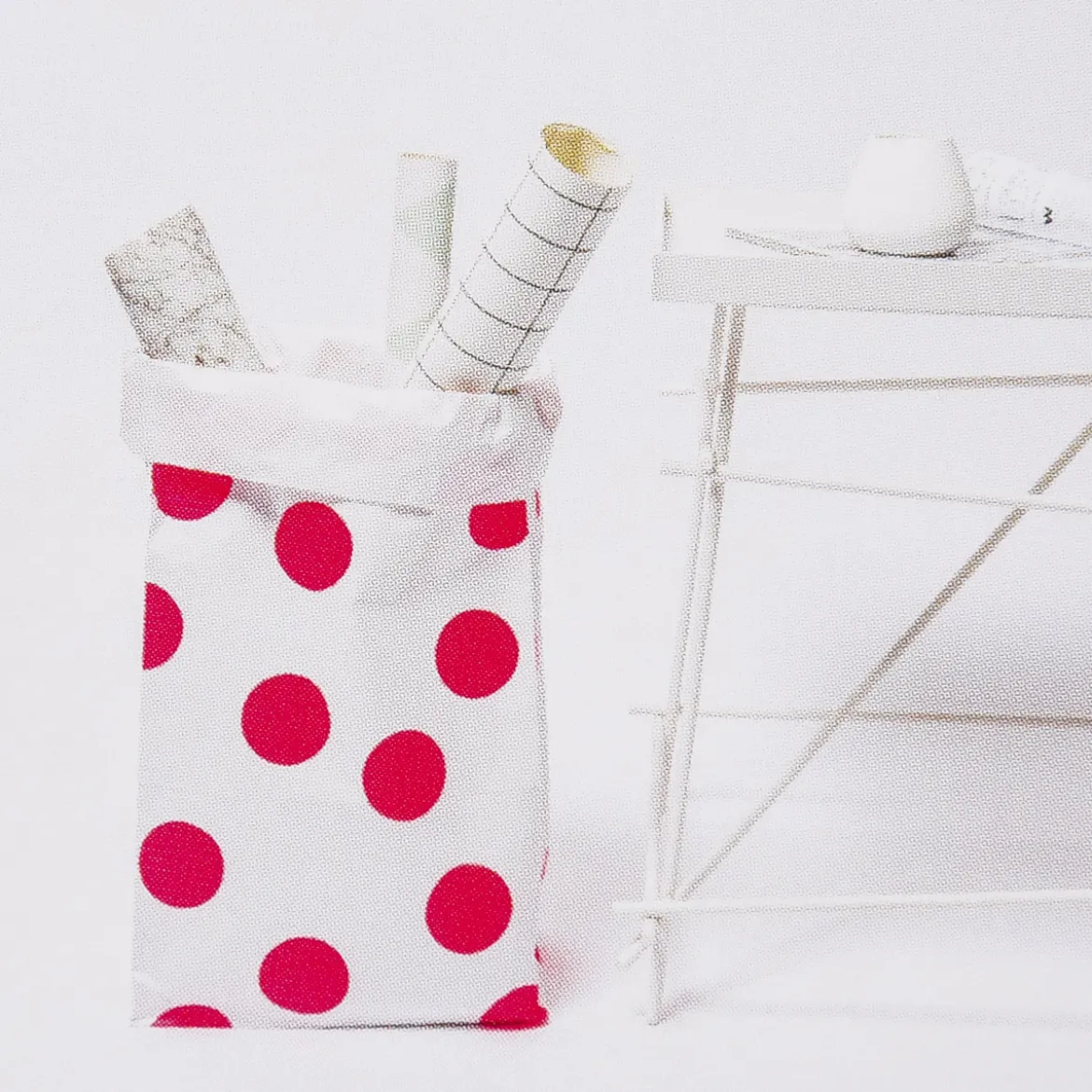 Rico Design Maxi Blockbodenbeutel L Punkte 60x28x17cm 2 Stück verschiedene Farben