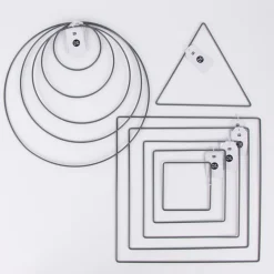 Rico Design Metallring anthrazit verschiedene Größen