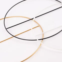 Rico Design Metallring mit Querstrebe 25cm schwarz gold oder weiß