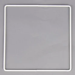 Rico Design Metallring Quadrat weiß verschiedene Größen