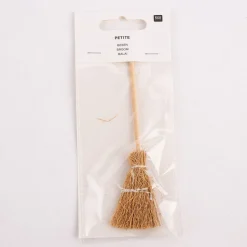 Rico Design Miniatur Besen braun 4x14cm