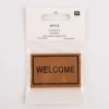 Rico Design Miniatur Fußmatte Welcome braun schwarz 4x6cm