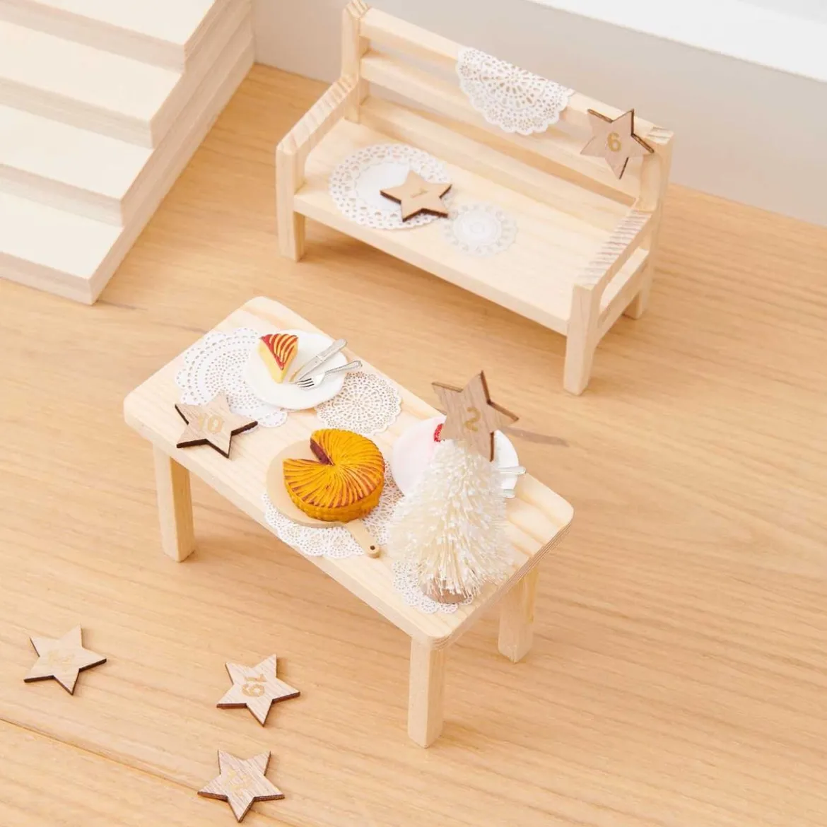 Rico Design Miniatur Spitzendeckchen Wichtelwelt 10 Stk