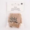 Rico Design Miniatur Strickpullover braun grün schwarz 6x6cm