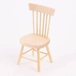 Rico Design Miniatur Stuhl Holz natur 4x8cm