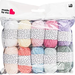 Rico Design Minis Mix Vintage Häkelgarne Baumwolle pastell 10x10g