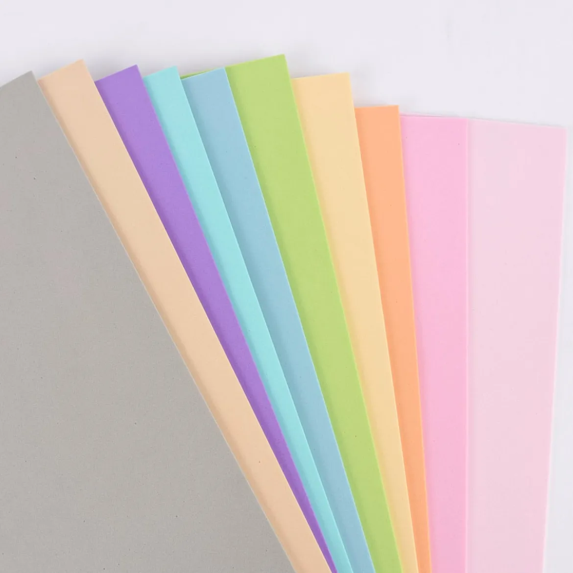 Rico Design Moosgummi Mix 2mm 20x30cm 10 Farben Pastell