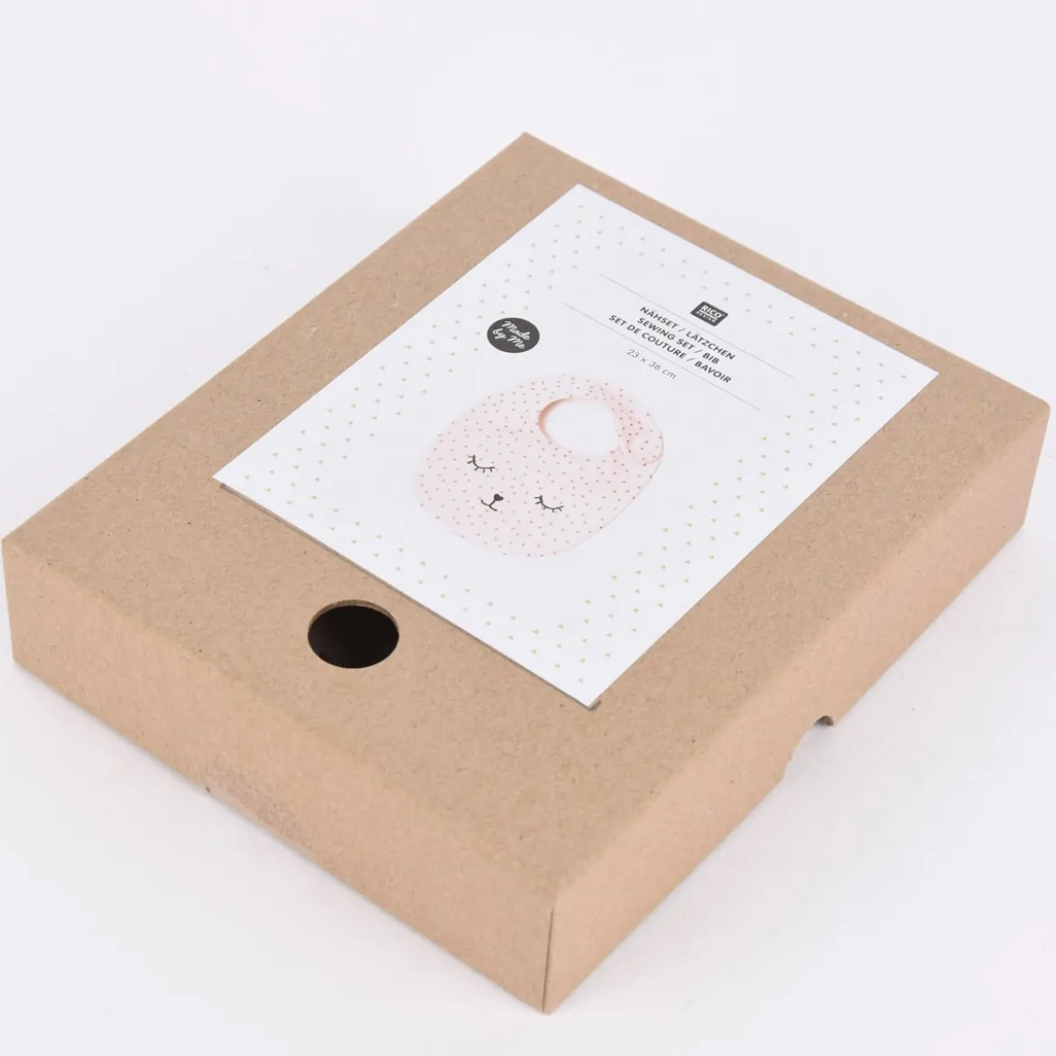 Rico Design Nähset Lätzchen rosa 23x36cm