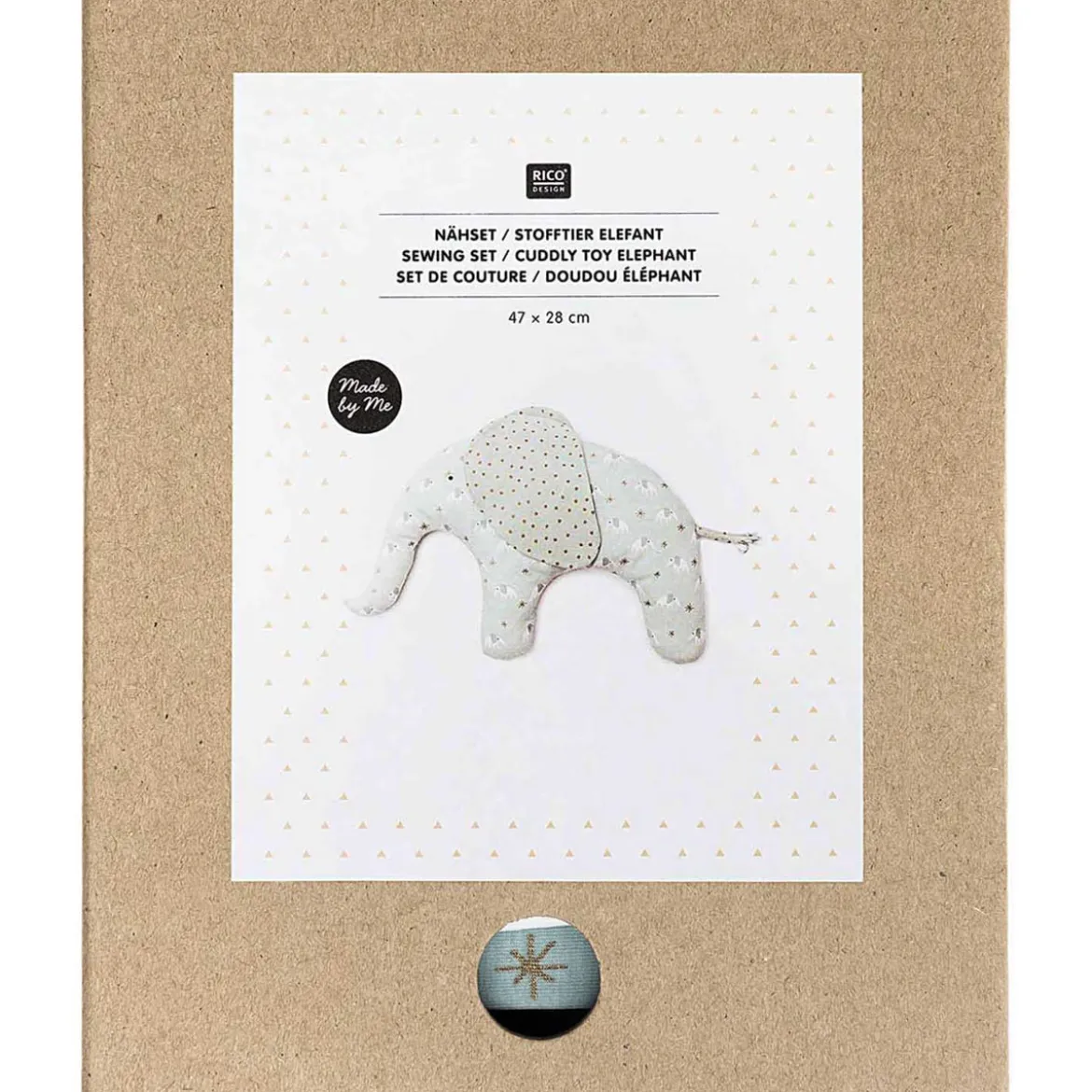 Rico Design Nähset Stofftier Elefant hellgrün