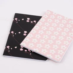 Rico Design Notizheft Set 2 Stück Kirschblüten A5 verschiedene Motive 14,8x21cm