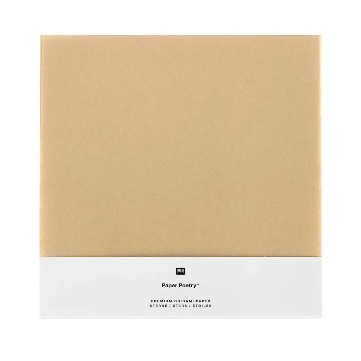 Rico Design Origami Kraftpapier 32 Blatt braun 15x15cm