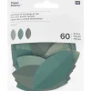 Rico Design Papierblätter grün 60 Stück