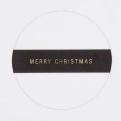 Rico Design Papierstreifen für Ring Weihnachten Kraftpapier schwarz goldfarbig 3 Stück 42x7cm