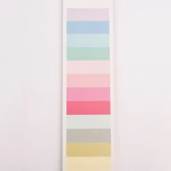 Rico Design Papierstreifen Rainbow bunt pastell 12 Stück 44x7cm