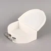 Rico Design Pappkoffer halbrund groß blanko weiß 19,5x14,5x7cm