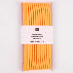 Rico Design Paspelband Baumwolle einfarbig neon orange 3 Meter