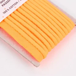 Rico Design Paspelband Baumwolle einfarbig neon orange 3 Meter