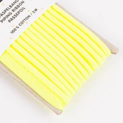Rico Design Paspelband Baumwolle einfarbig neon gelb 3 Meter