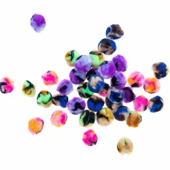 Rico Design Pompons Acid Leo Neon-Schwarz Set 40 Stück