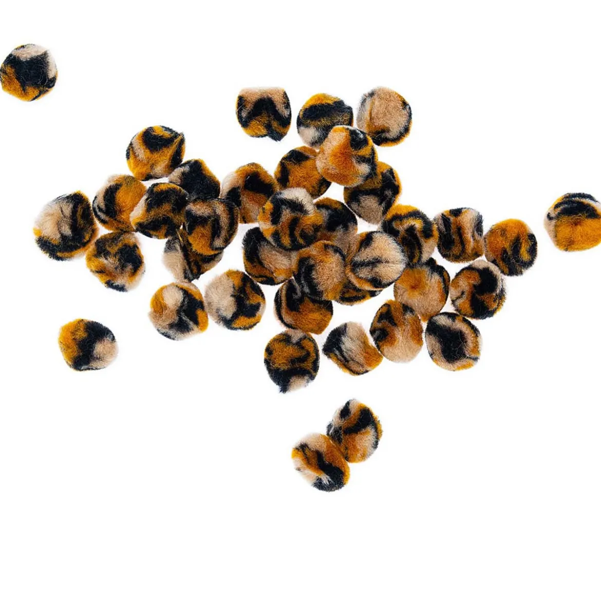 Rico Design Pompons Leo schwarz braun Set 40 Stück