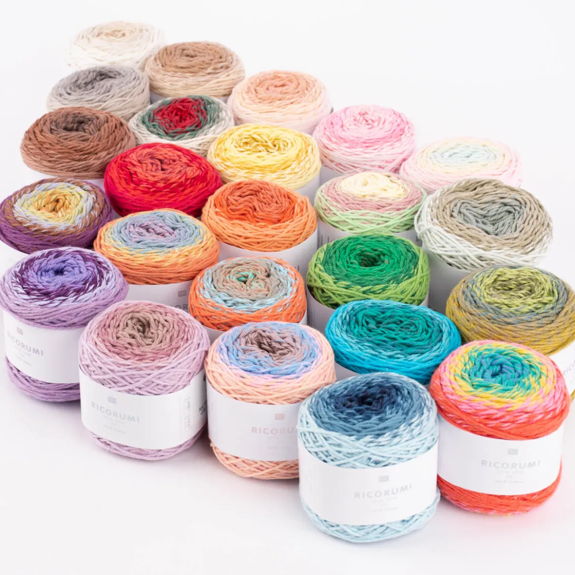 Rico Design Ricorumi Spin Spin Häkelgarn mit Farbverlauf dk 50g verschiedene Farben