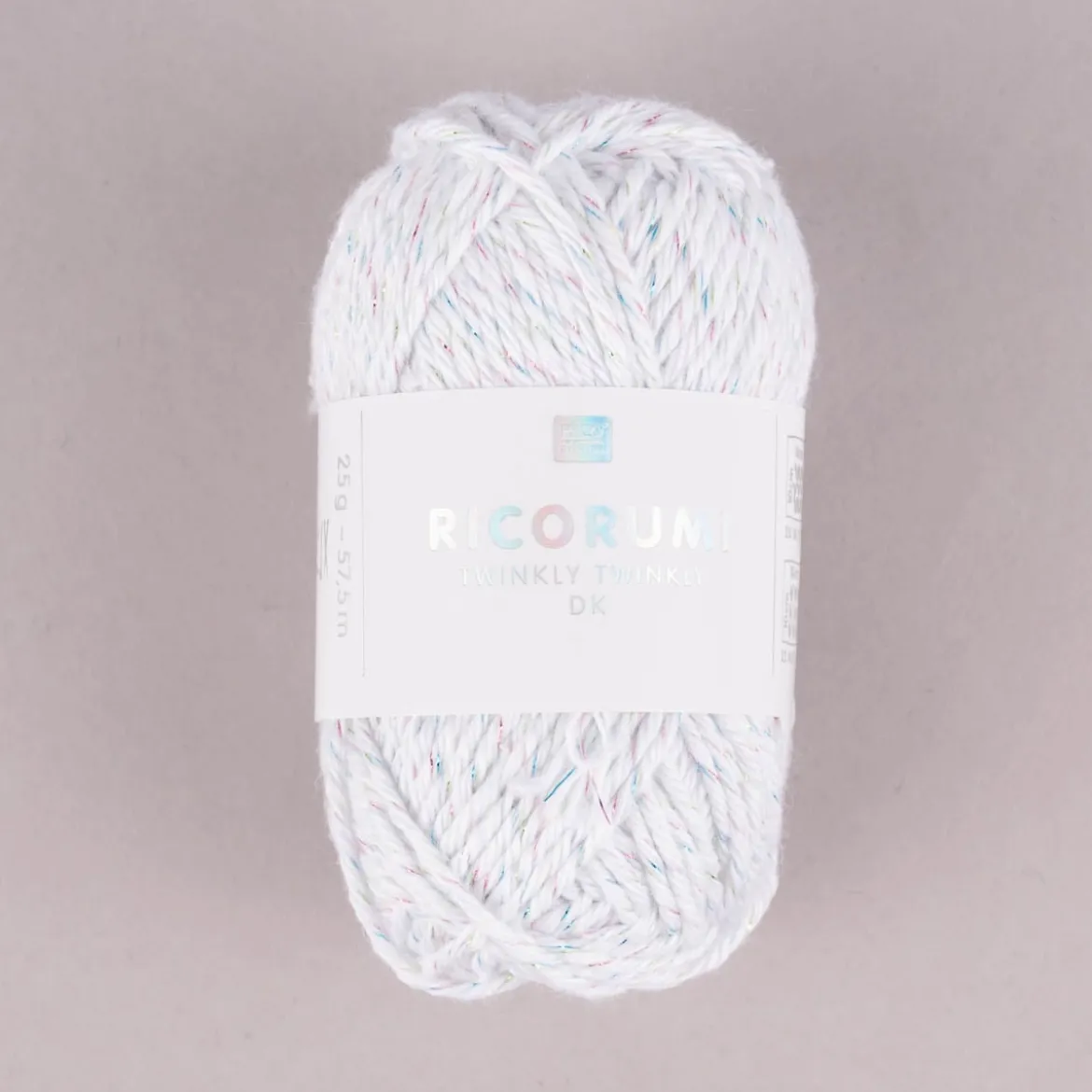 Rico Design Ricorumi Twinkly Twinkly Häkelgarn mit Glitzerfaden dk 25g verschiedene Farben