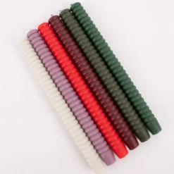 Rico Design Ringkerze Stabkerze lang einfarbig verschiedene Farben 28x2,4cm