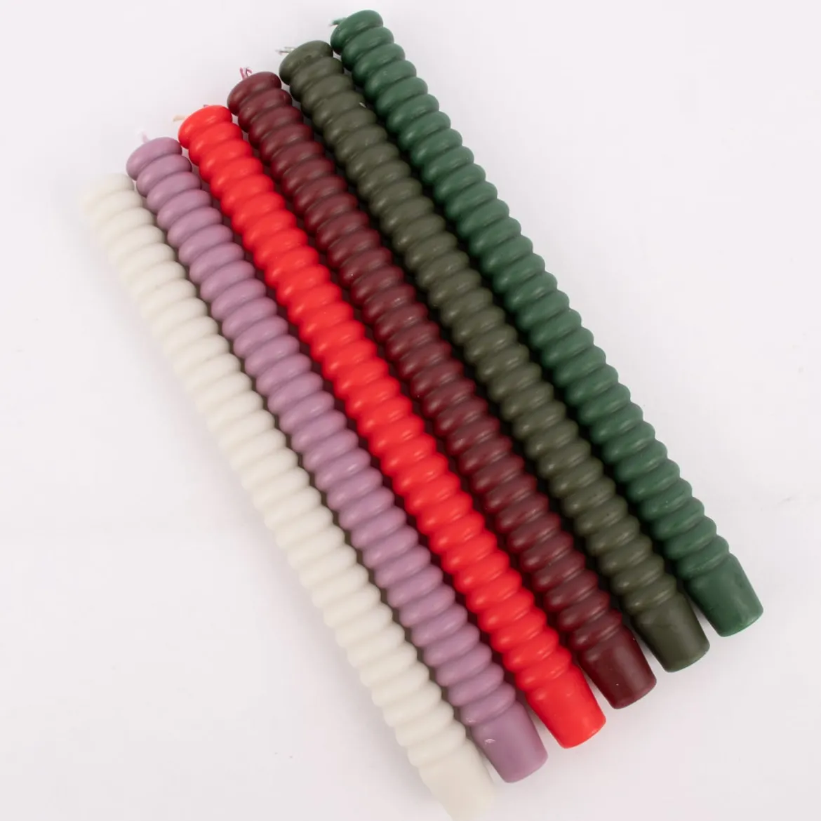 Rico Design Ringkerze Stabkerze lang einfarbig verschiedene Farben 28x2,4cm