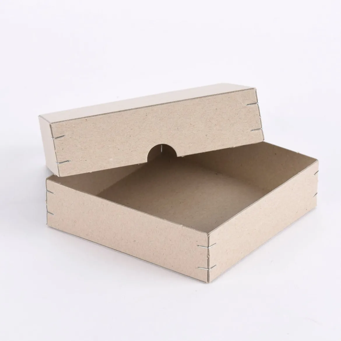 Rico Design Ritzschachtel quadratisch Graupappe 13x13x3,5cm
