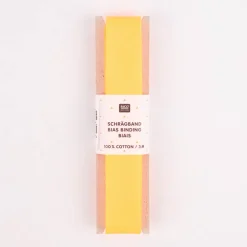 Rico Design Schrägband Baumwolle 2cm uni neonorange 3m