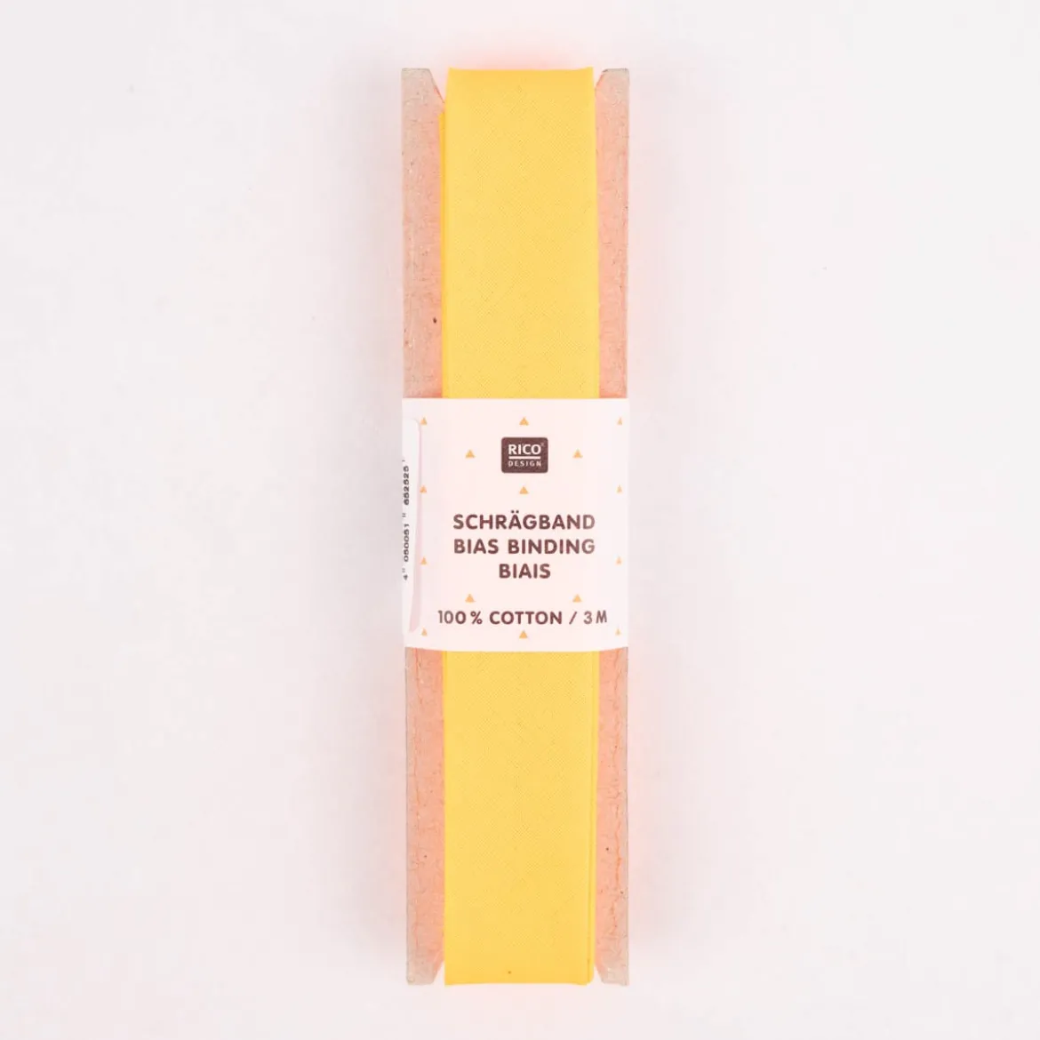 Rico Design Schrägband Baumwolle 2cm uni neonorange 3m