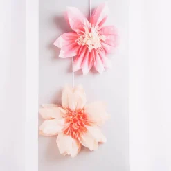 Rico Design Seidenpapierblumen Kirschblüten 2 Stück 40cm rosa creme