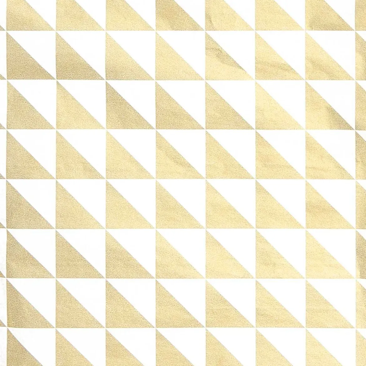 Rico Design Seidenpapier Dreiecke weiß goldfarbig 50x70cm 5 Bogen