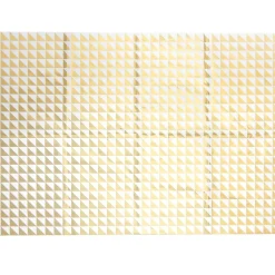 Rico Design Seidenpapier Dreiecke weiß goldfarbig 50x70cm 5 Bogen