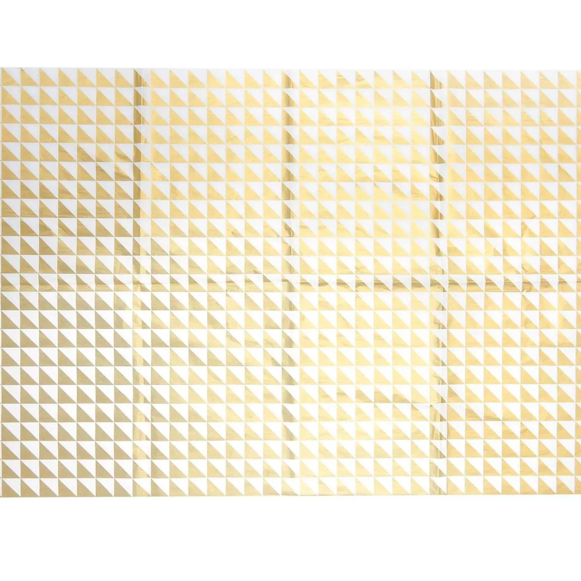 Rico Design Seidenpapier Dreiecke weiß goldfarbig 50x70cm 5 Bogen