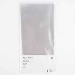 Rico Design Seidenpapier silberfarbig 50x70cm 5 Bogen