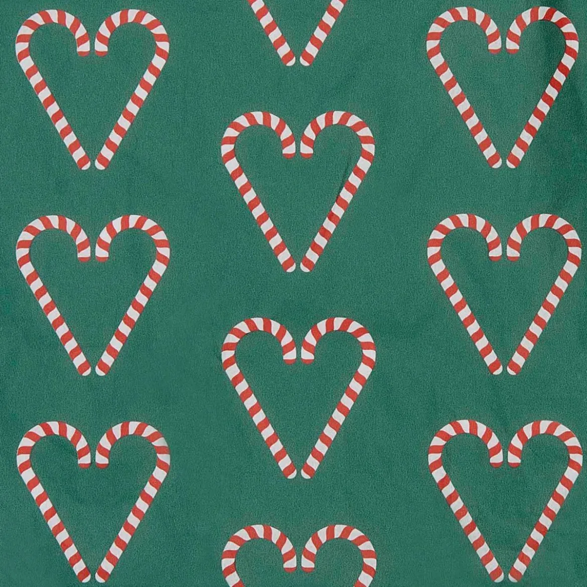 Rico Design Seidenpapier Zuckerstangen Herzen grün rot weiß 50x70cm 5 Bogen