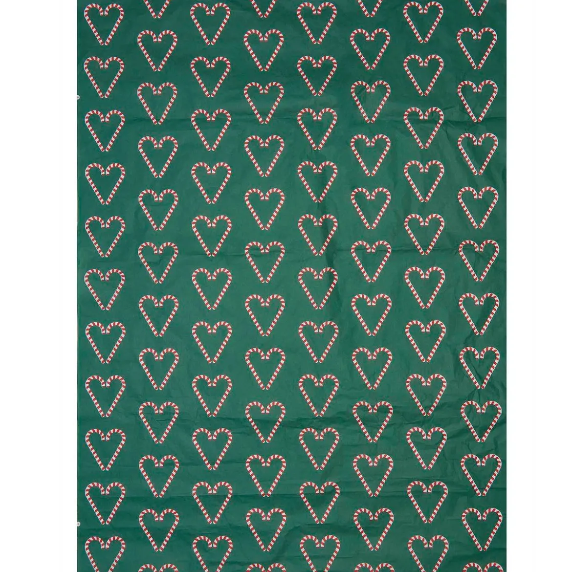 Rico Design Seidenpapier Zuckerstangen Herzen grün rot weiß 50x70cm 5 Bogen