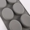 Rico Design Seifengießform oval für 6 Stück 7,5x6x2,5cm