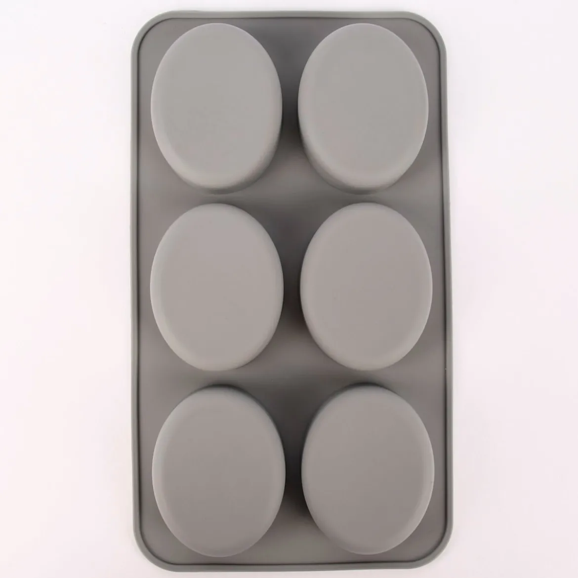 Rico Design Seifengießform oval für 6 Stück 7,5x6x2,5cm