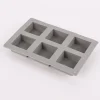 Rico Design Seifengießform quadratisch für 6 Stück 5x5x2,5cm