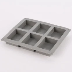 Rico Design Seifengießform rechteckig für 6 Stück 5,5x8x2,5cm